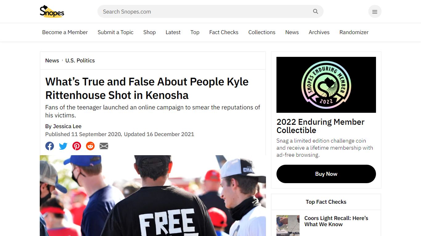 What’s True and False About People Kyle Rittenhouse Shot in Kenosha ...